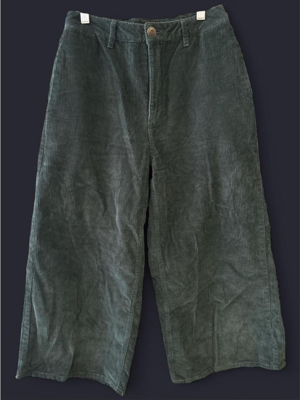 Lira Forest Green Corduroy Wide-Leg trousers size 25